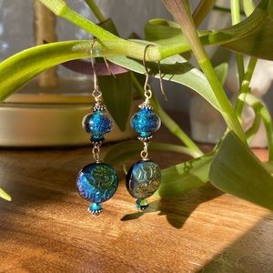 Dichroic Glass Earrings